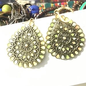Green💚oval earring